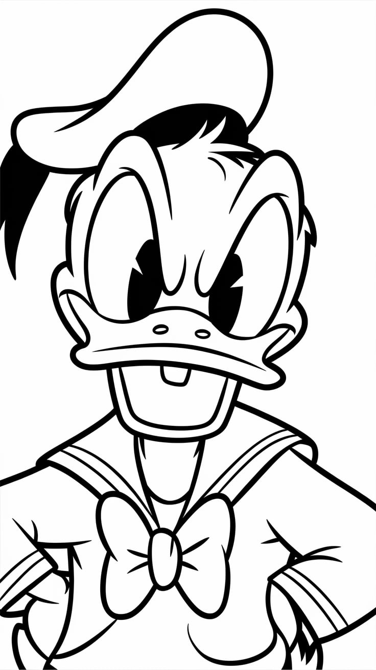 donald duck coloring sheet