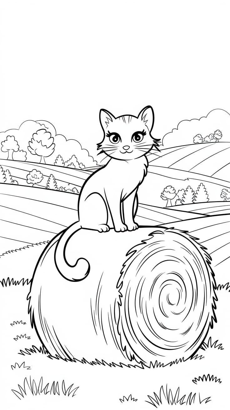 gatinhos desenho para colorir
