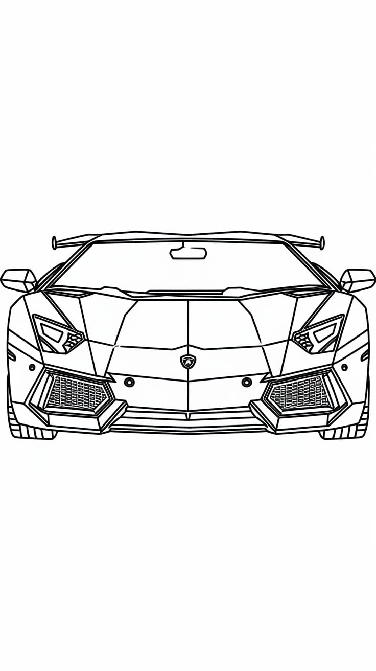 lamborghini huracan para colorir