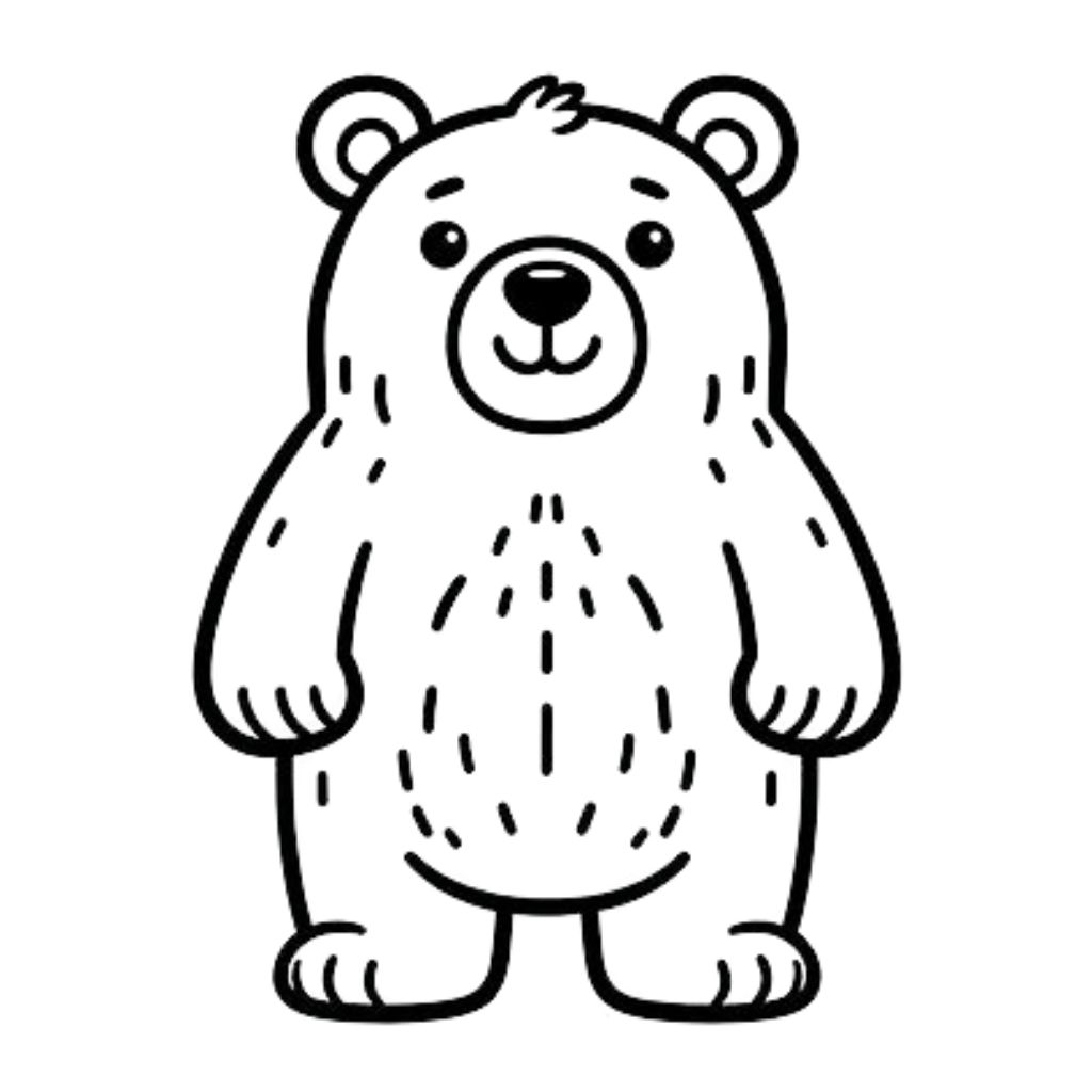 desenhos de ursos para colorir e imprimir