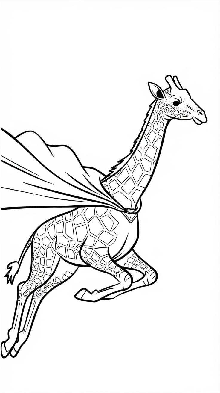 desenho de girafas para colorir