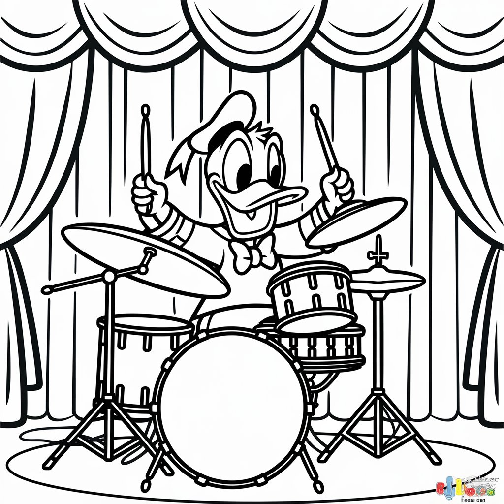 donald duck christmas coloring pages