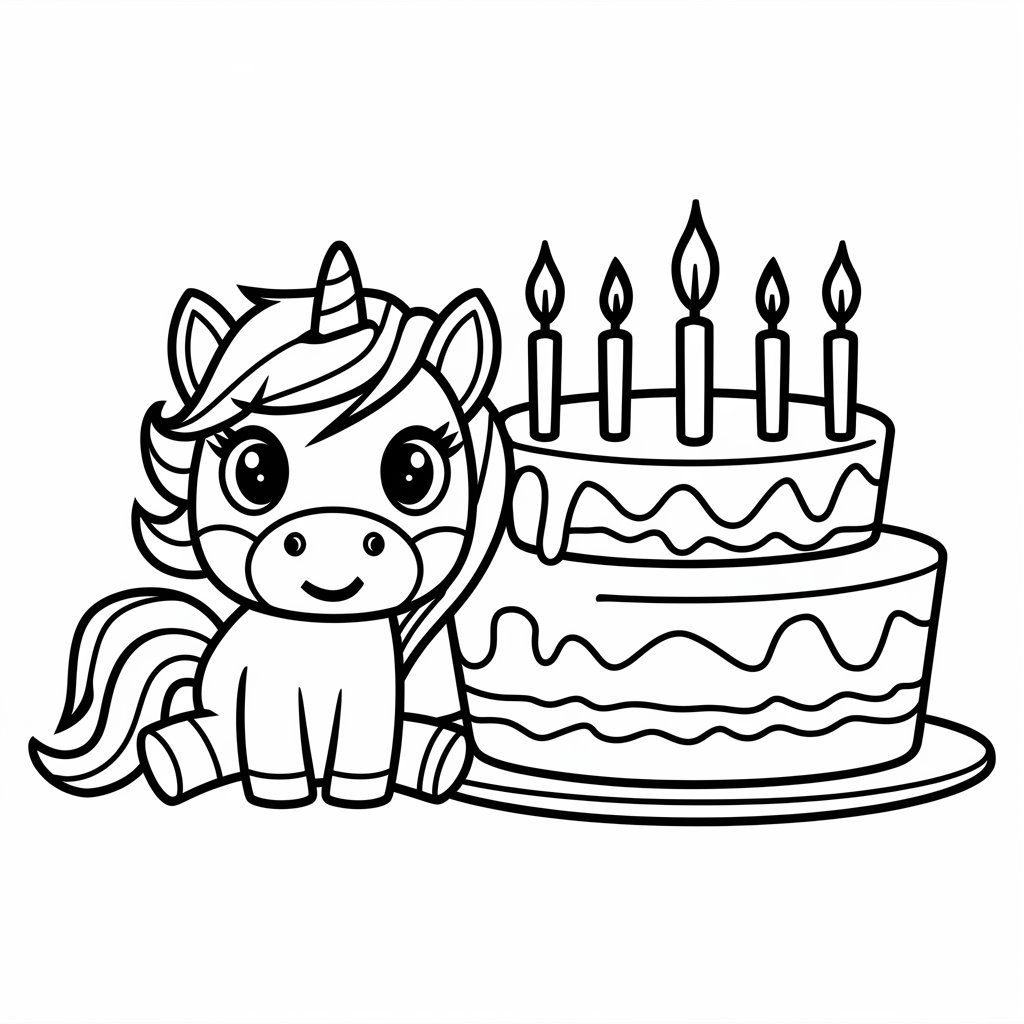 desenhos para imprimir e colorir unicórnio