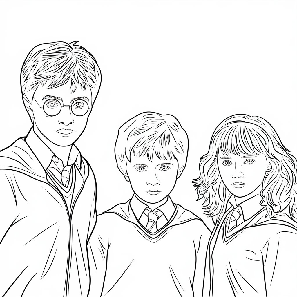 desenho harry potter para colorir