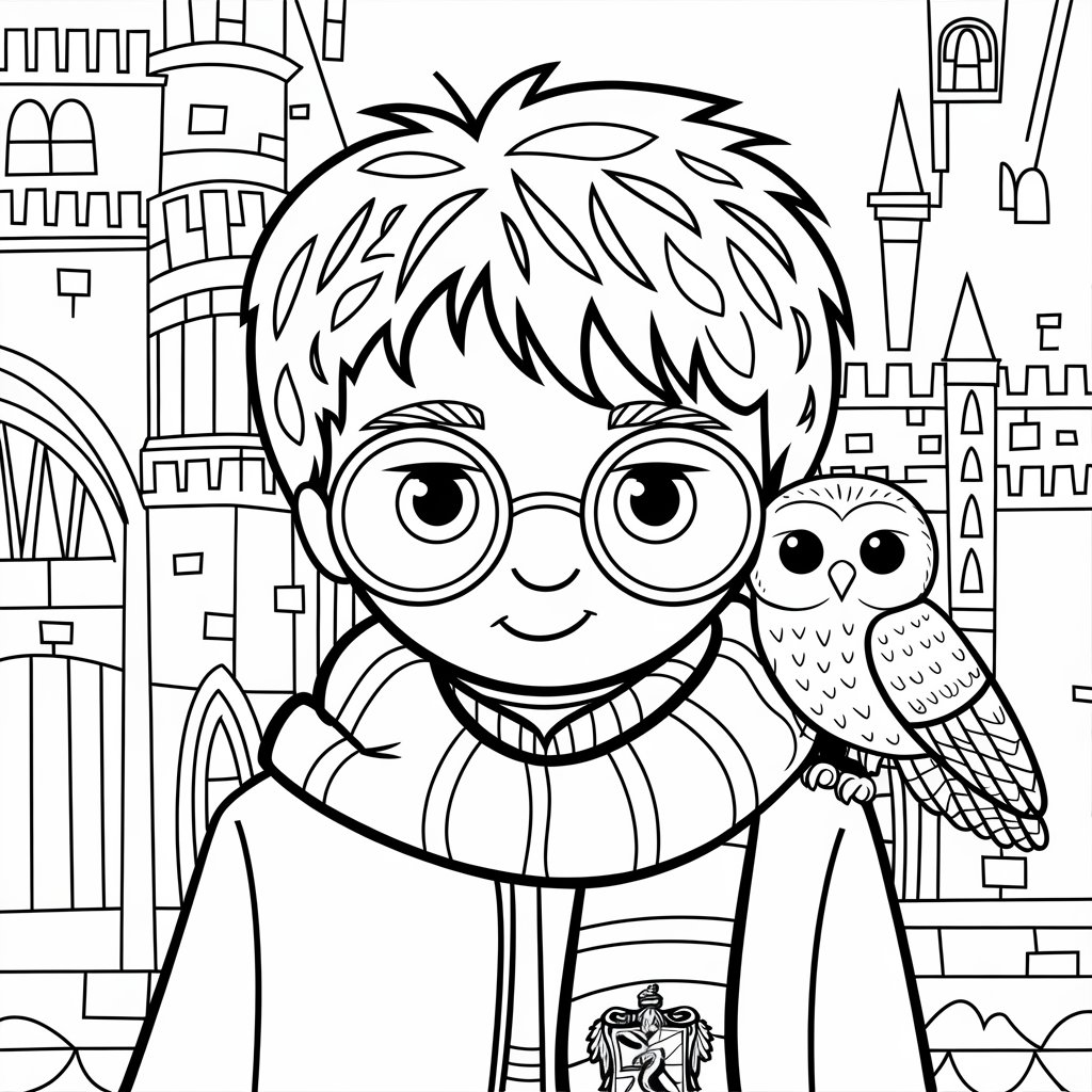 desenhos para colorir harry potter