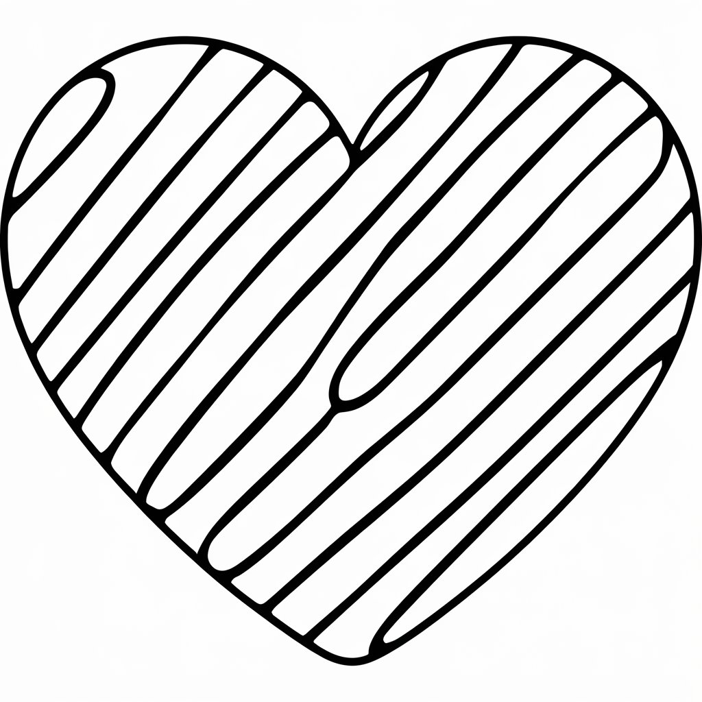 coração humano desenho colorido