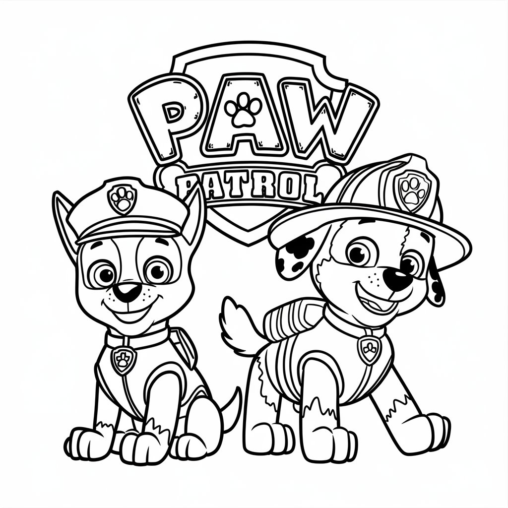 desenhos para colorir patrulha canina