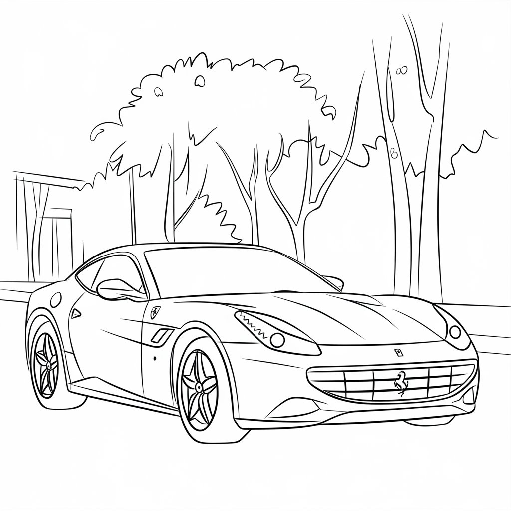 desenho para colorir lamborghini