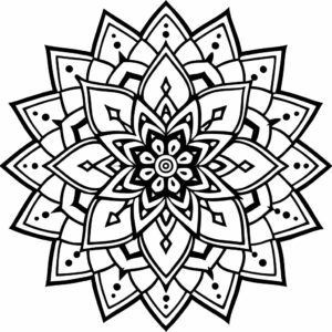 mandala para colorir simples