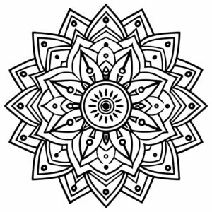 desenhos para colorir mandalas de flores