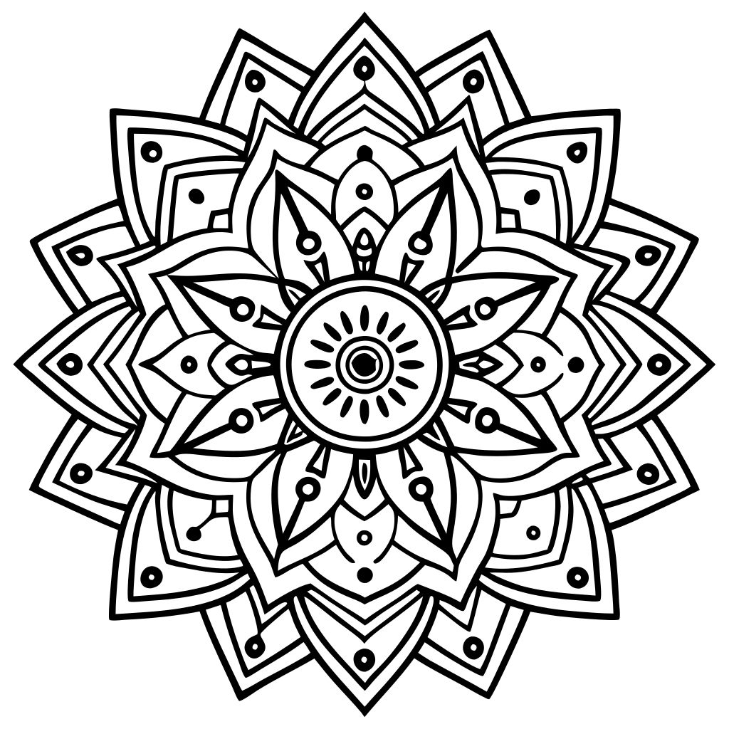 desenhos para colorir mandalas de flores