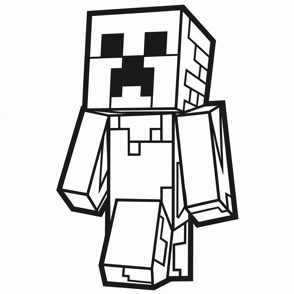minecraft para colorir e imprimir