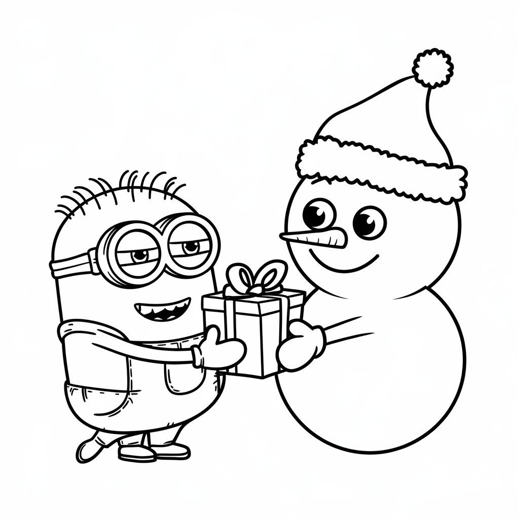 desenho para colorir minion
