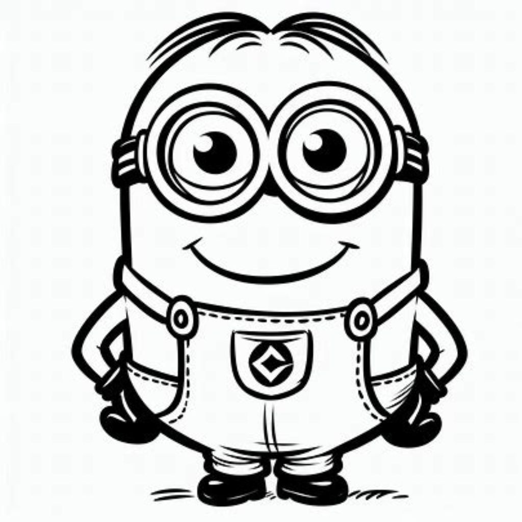 desenho para colorir dos minions