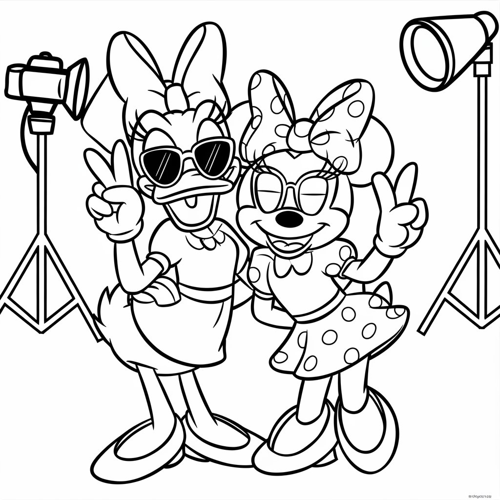 desenho para colorir minnie