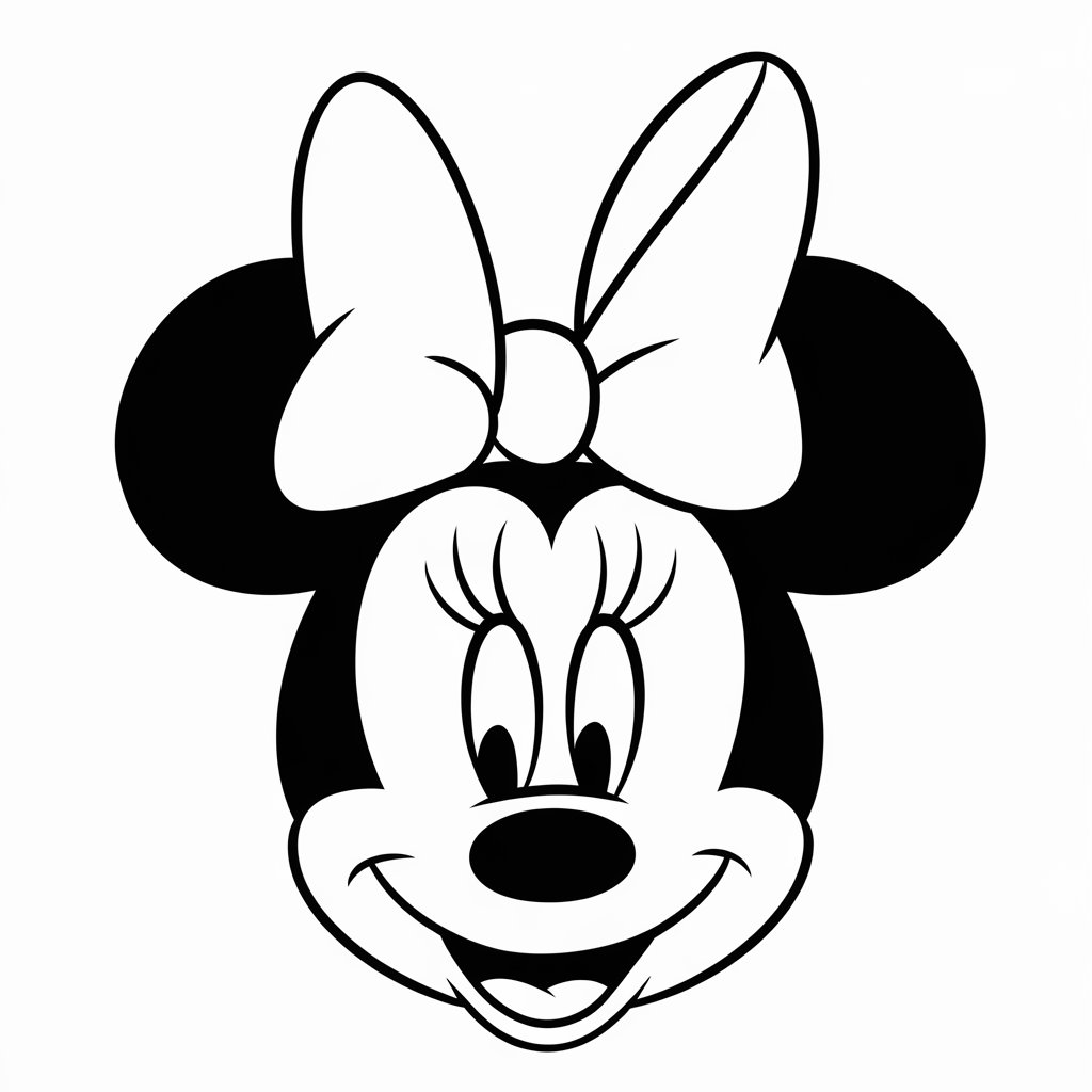 desenho minnie para colorir