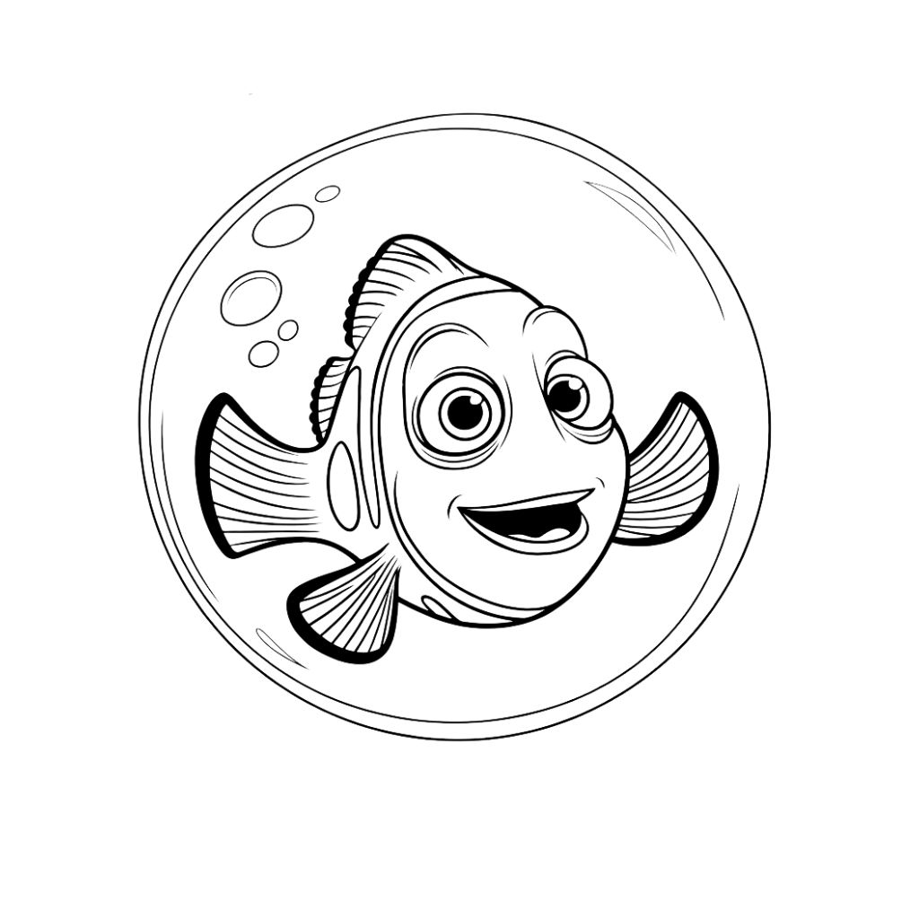 peixe nemo para colorir