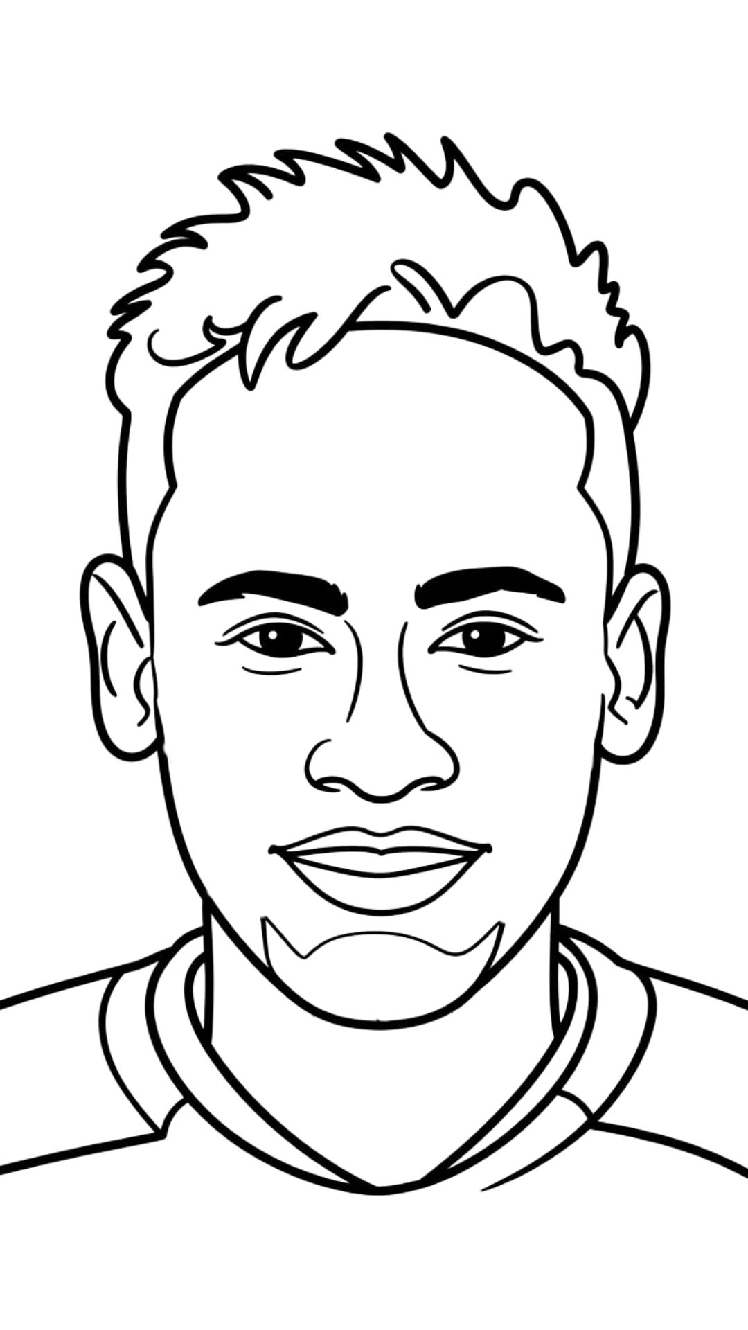 fotos do neymar para colorir