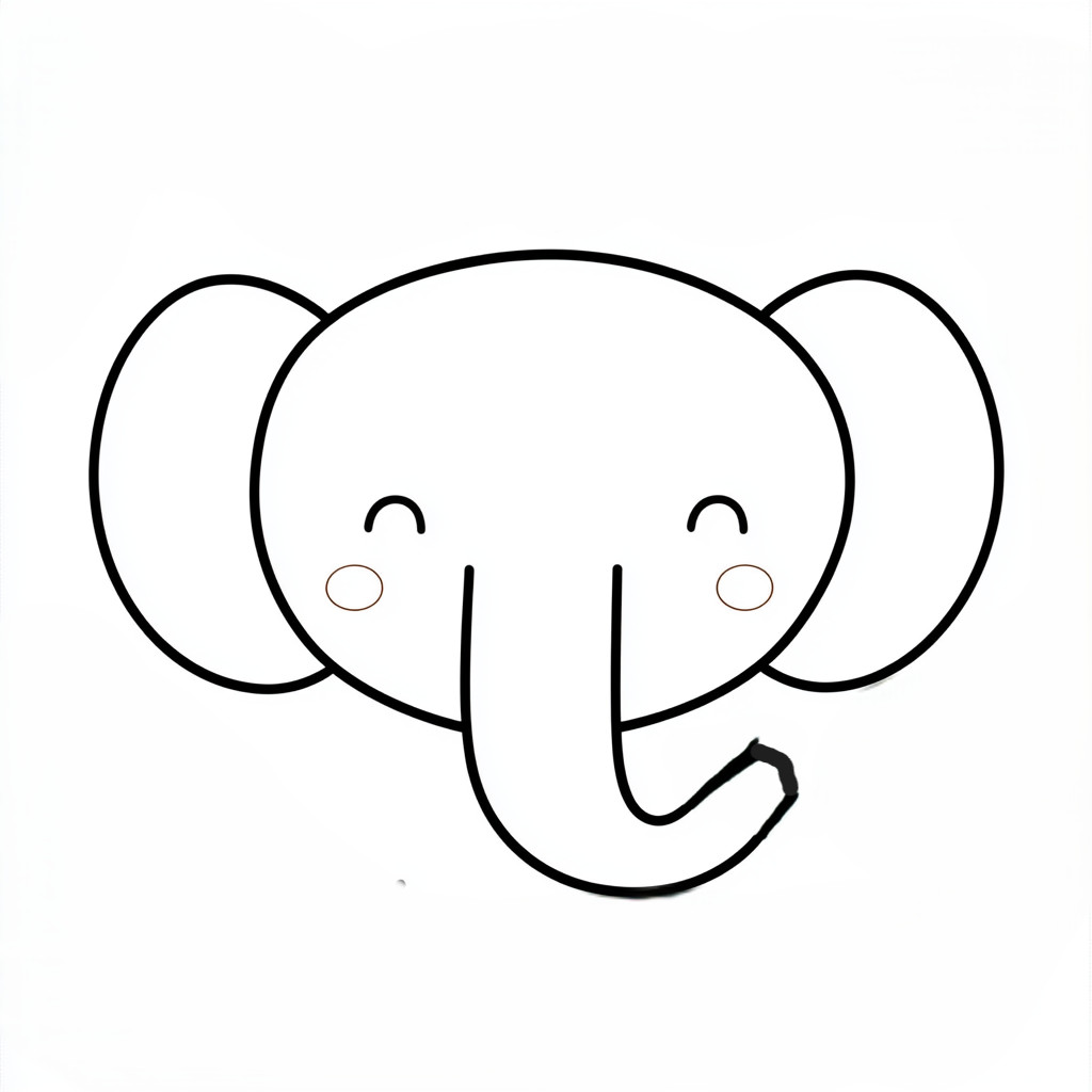 desenho do elefante para colorir
