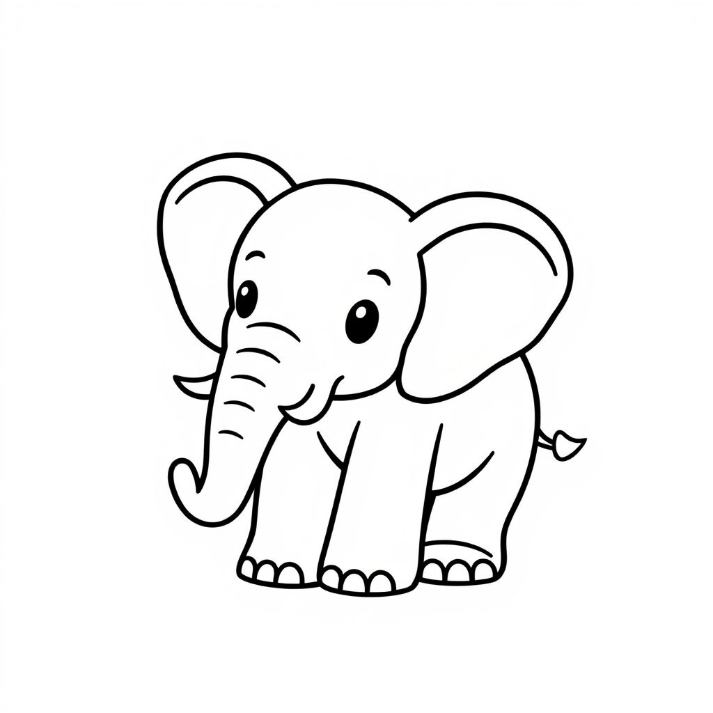 imagens de elefante para colorir