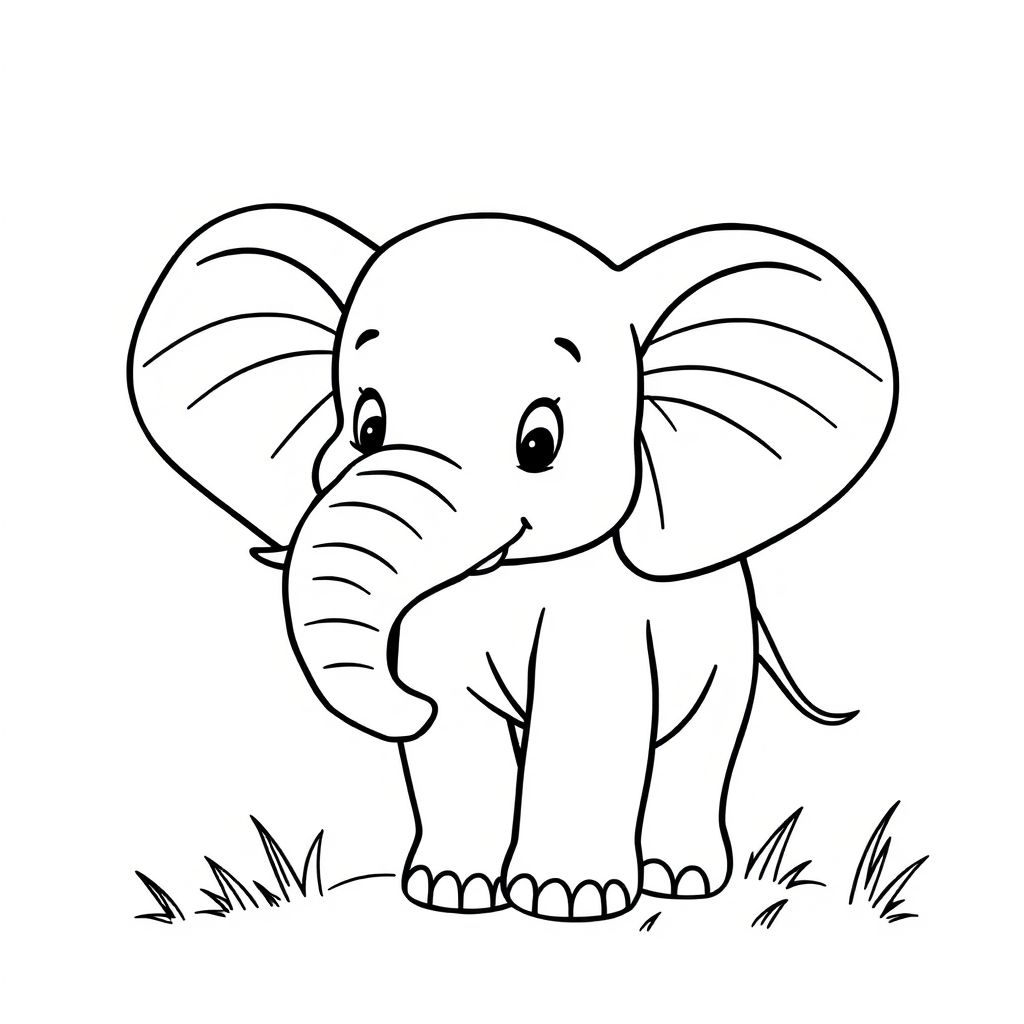 desenhos para colorir elefante