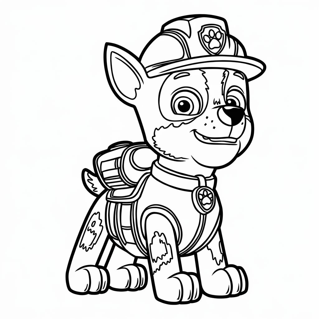 patrulha canina desenho para colorir