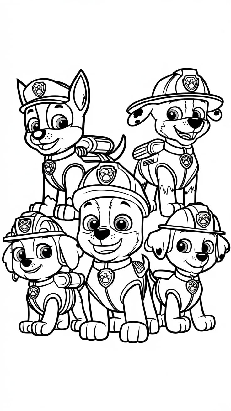patrulha canina desenhos para colorir e imprimir pdf