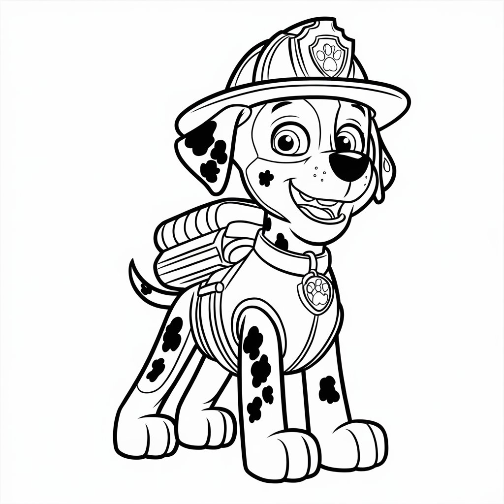 desenho da patrulha canina para colorir