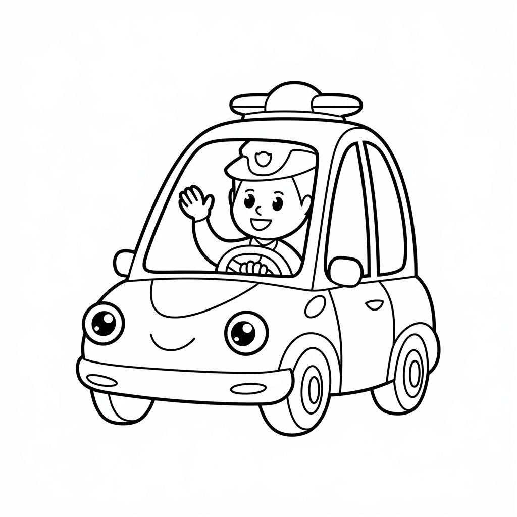 desenho de polícia para colorir