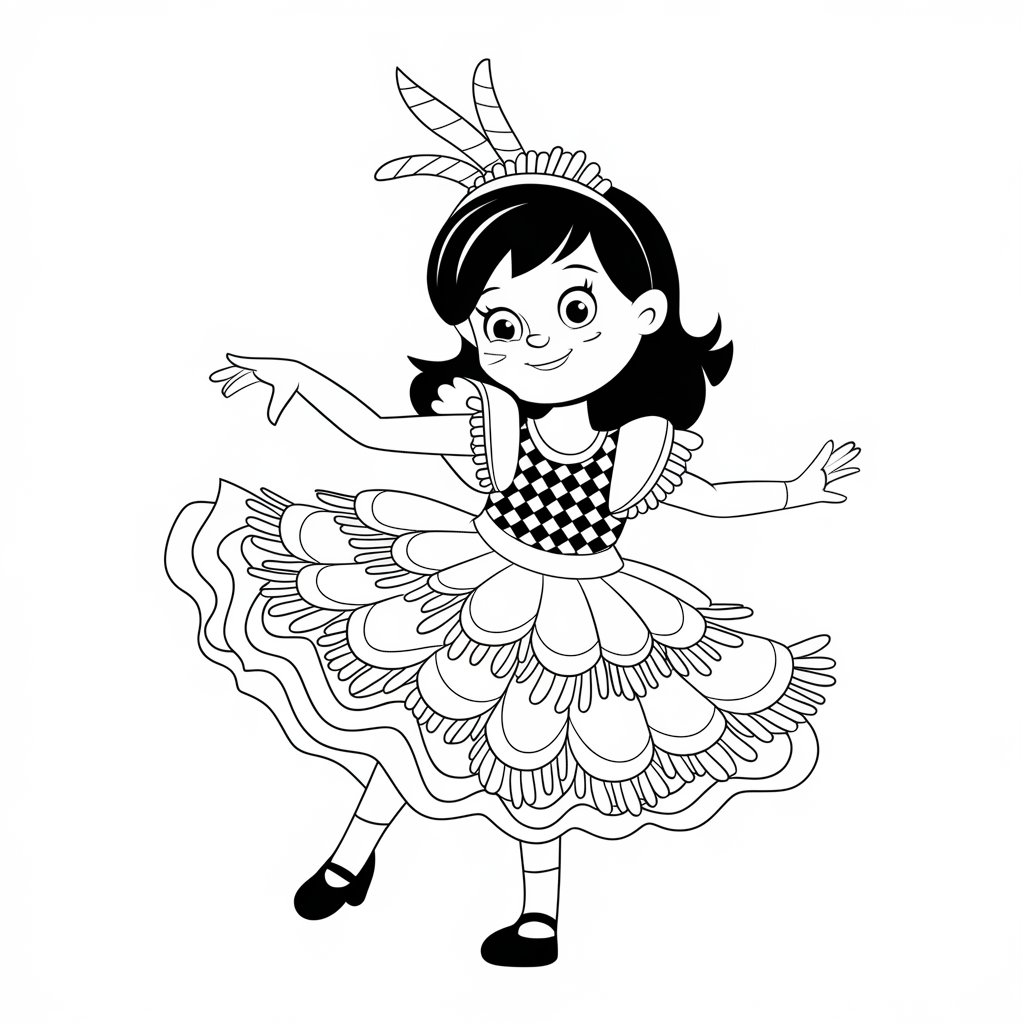 desenhos para colorir sobre o carnaval