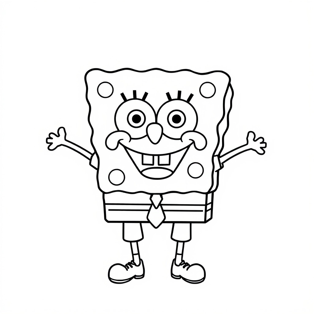 desenho do bob esponja para colorir