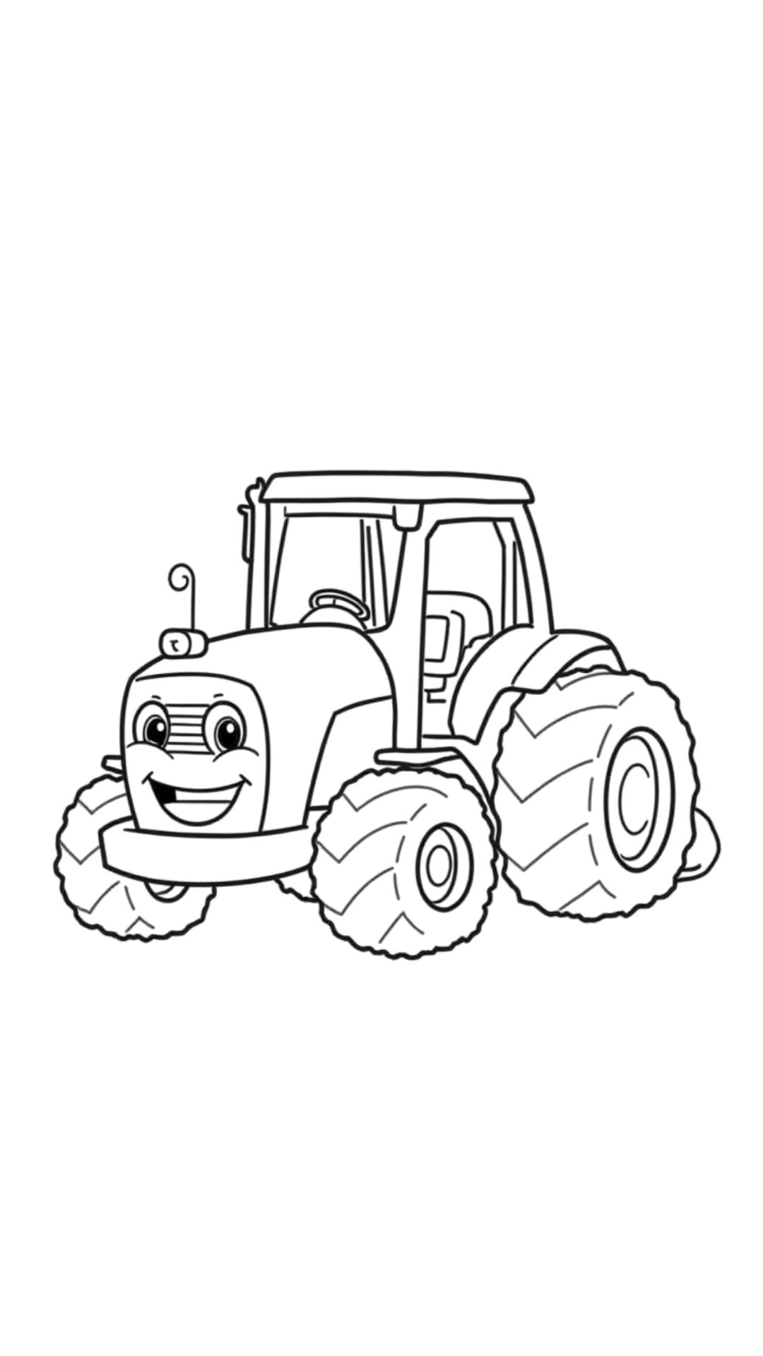 tratores para colorir e imprimir