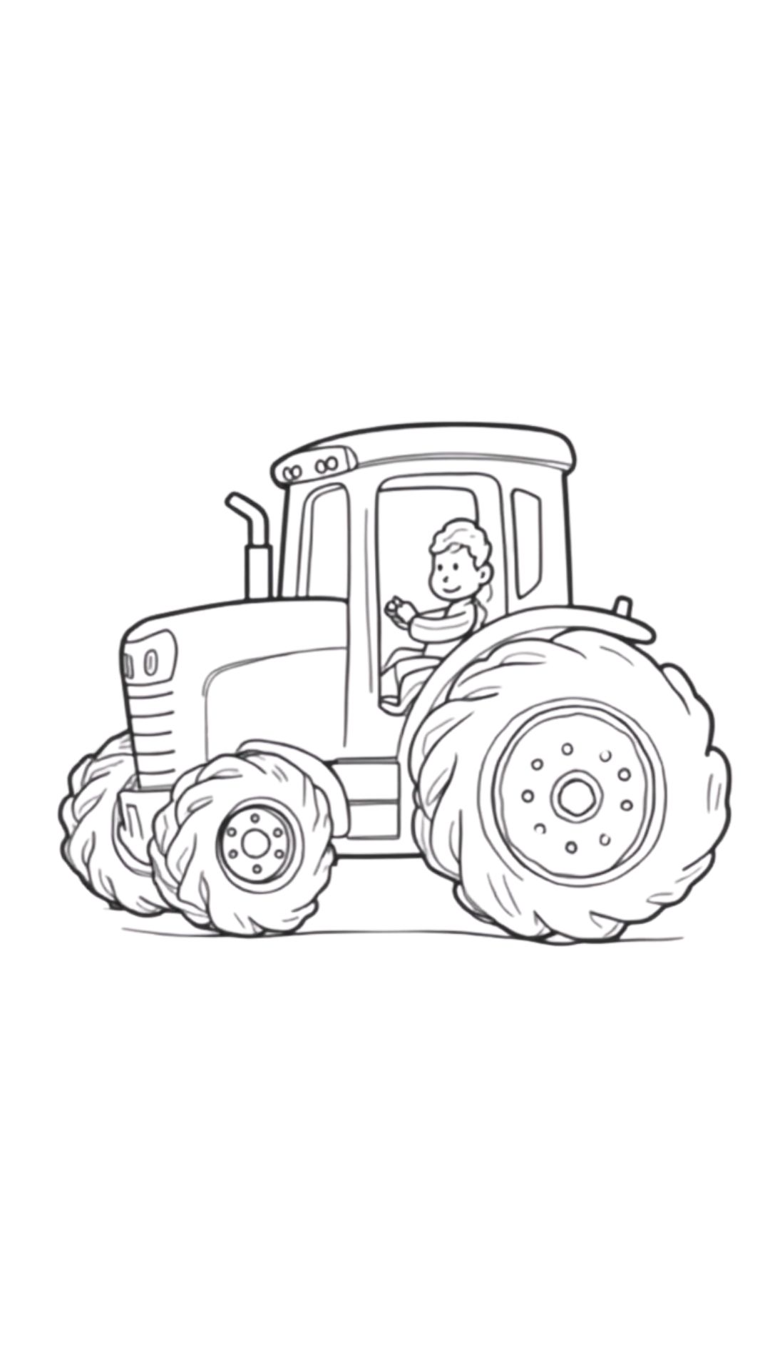 desenhos de trator para colorir e imprimir