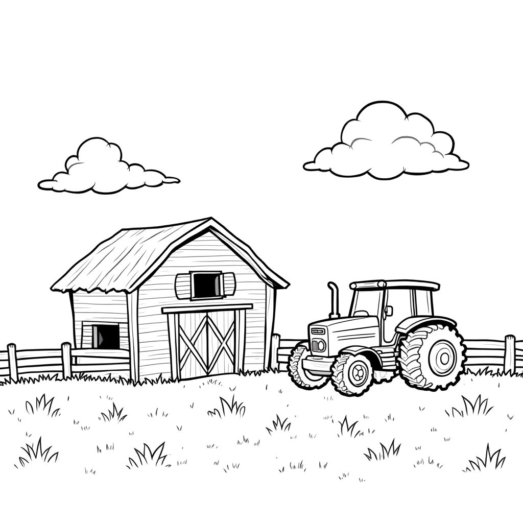 desenhos para colorir tratores