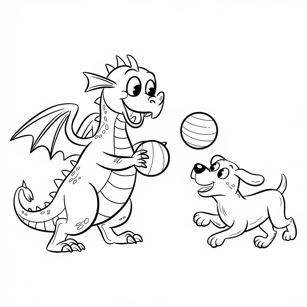 desenho de dragão para colorir