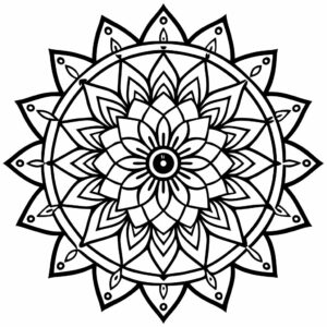 desenho mandalas para colorir