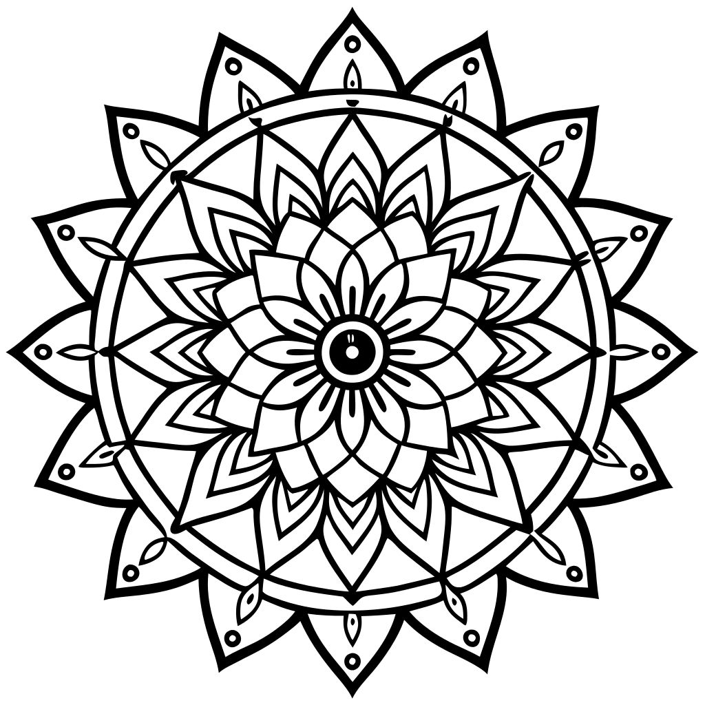 desenho mandalas para colorir