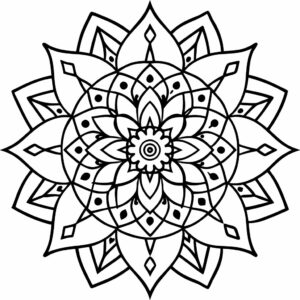 desenho de mandalas para colorir