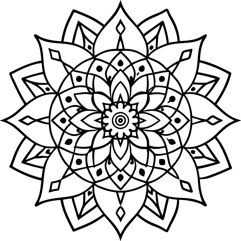 desenho de mandalas para colorir