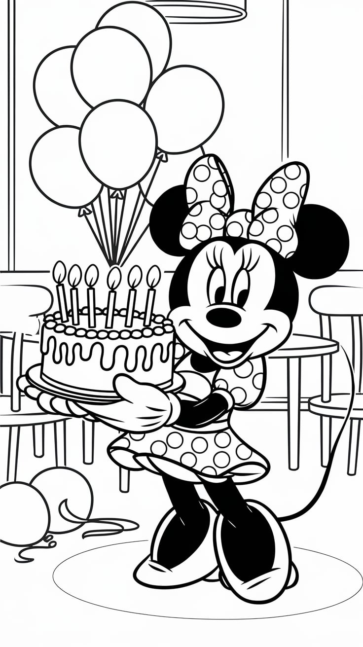 desenhos para colorir da minnie e mickey