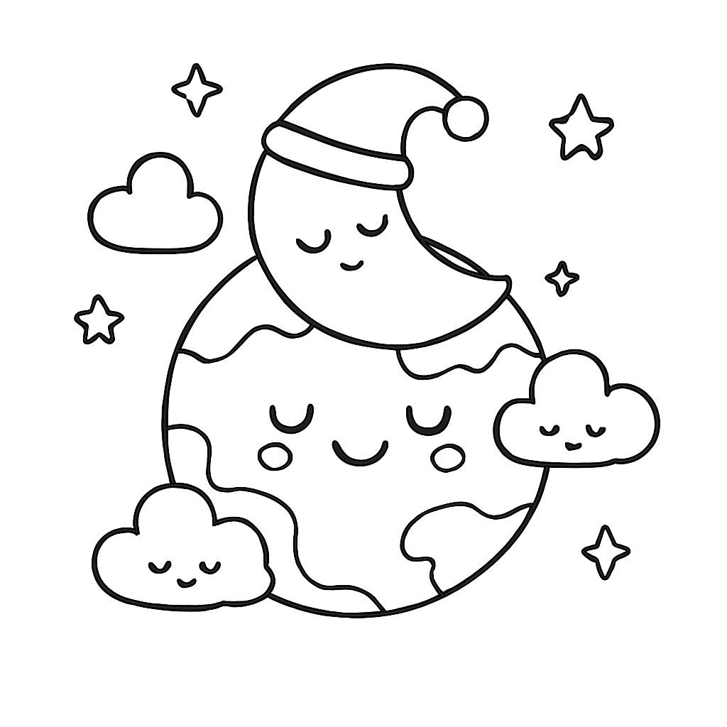 desenhos para colorir planetas