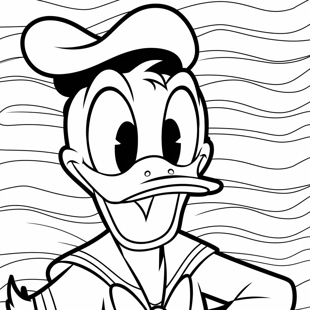 coloring donald duck