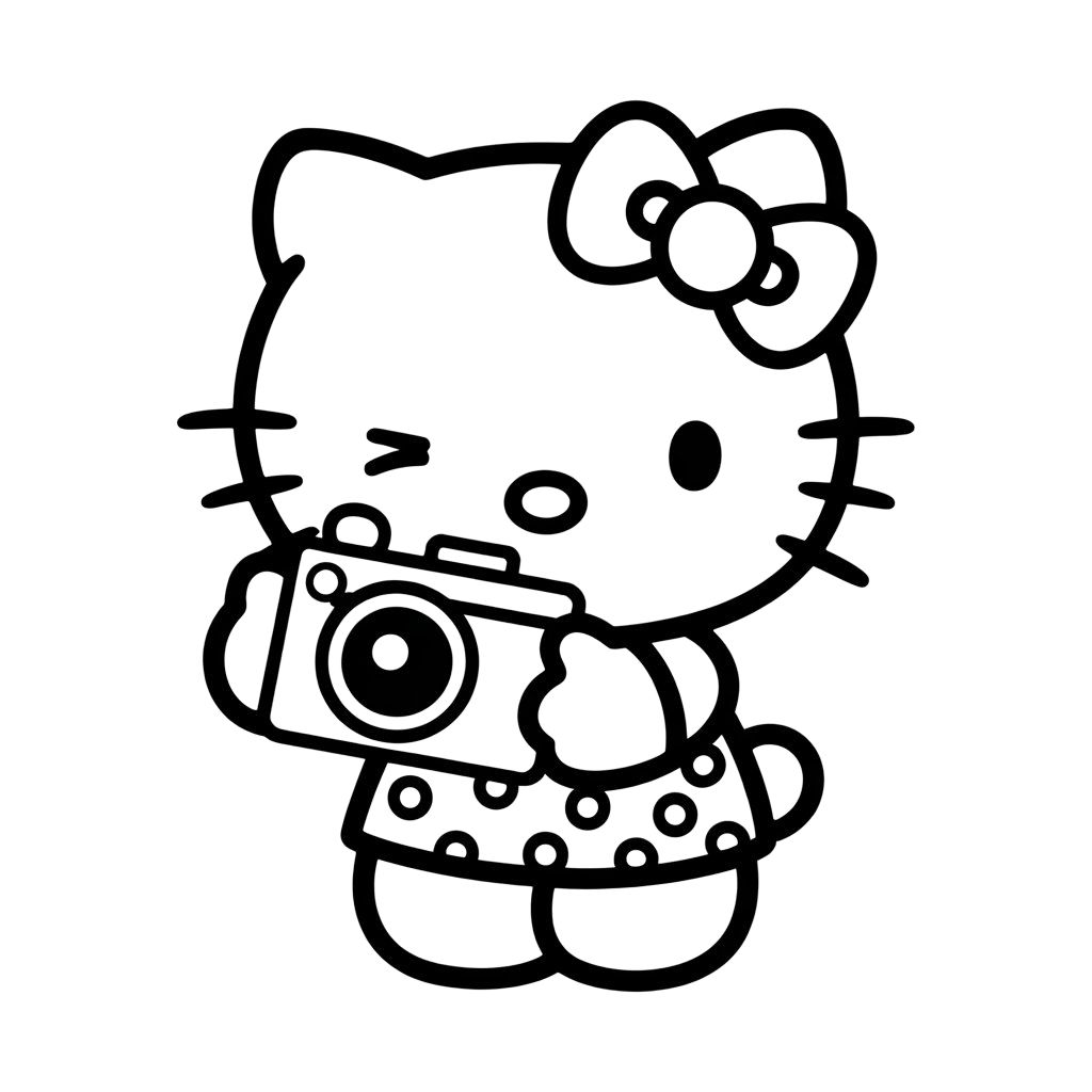 desenhos para colorir hello kitty