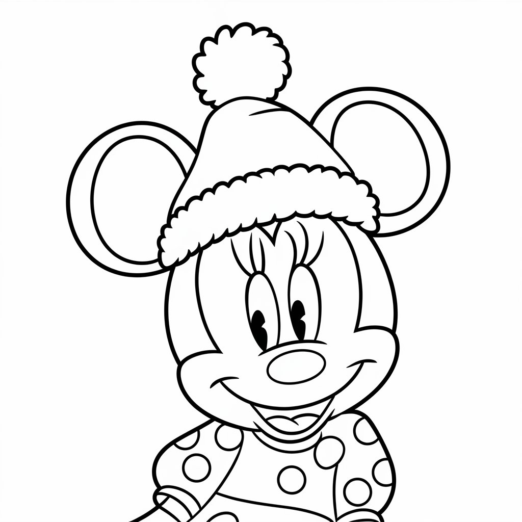 desenho da minnie para colorir