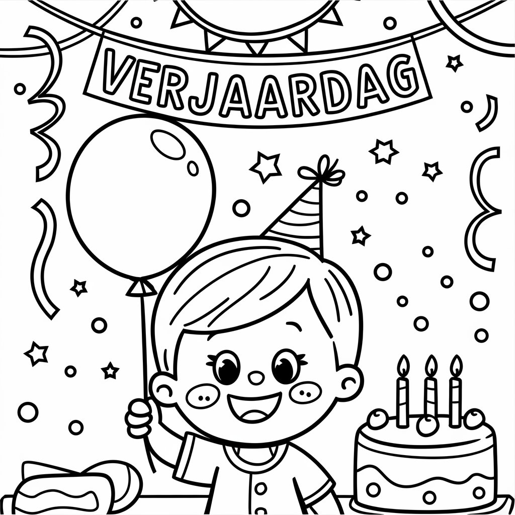 bolo de aniversário para colorir educação infantil