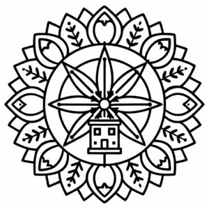 desenho de mandala para colorir