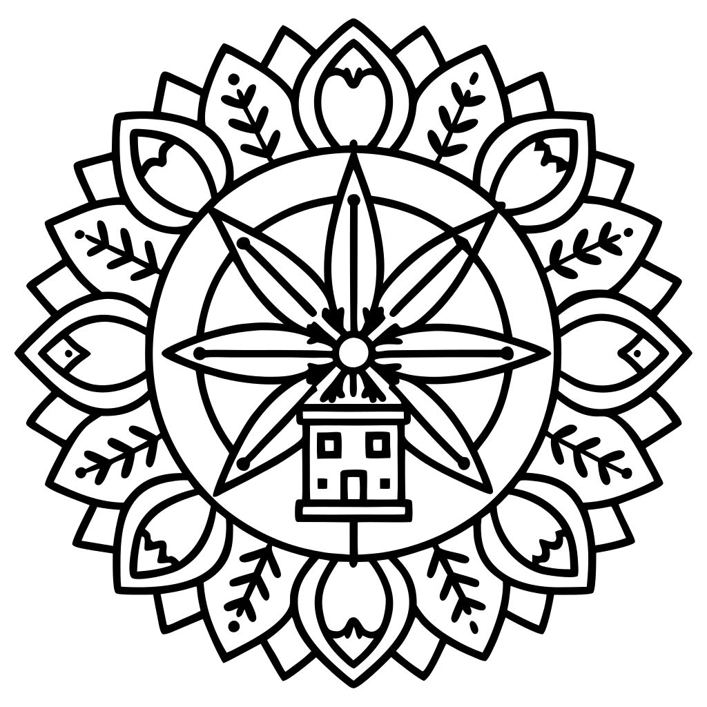 desenho de mandala para colorir
