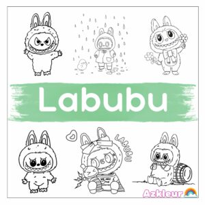 Labubu para colorir