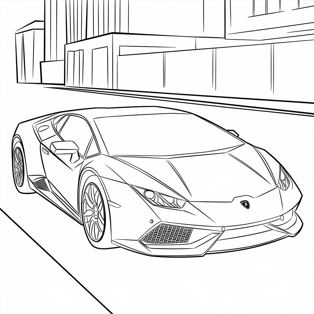lamborghini desenho para colorir