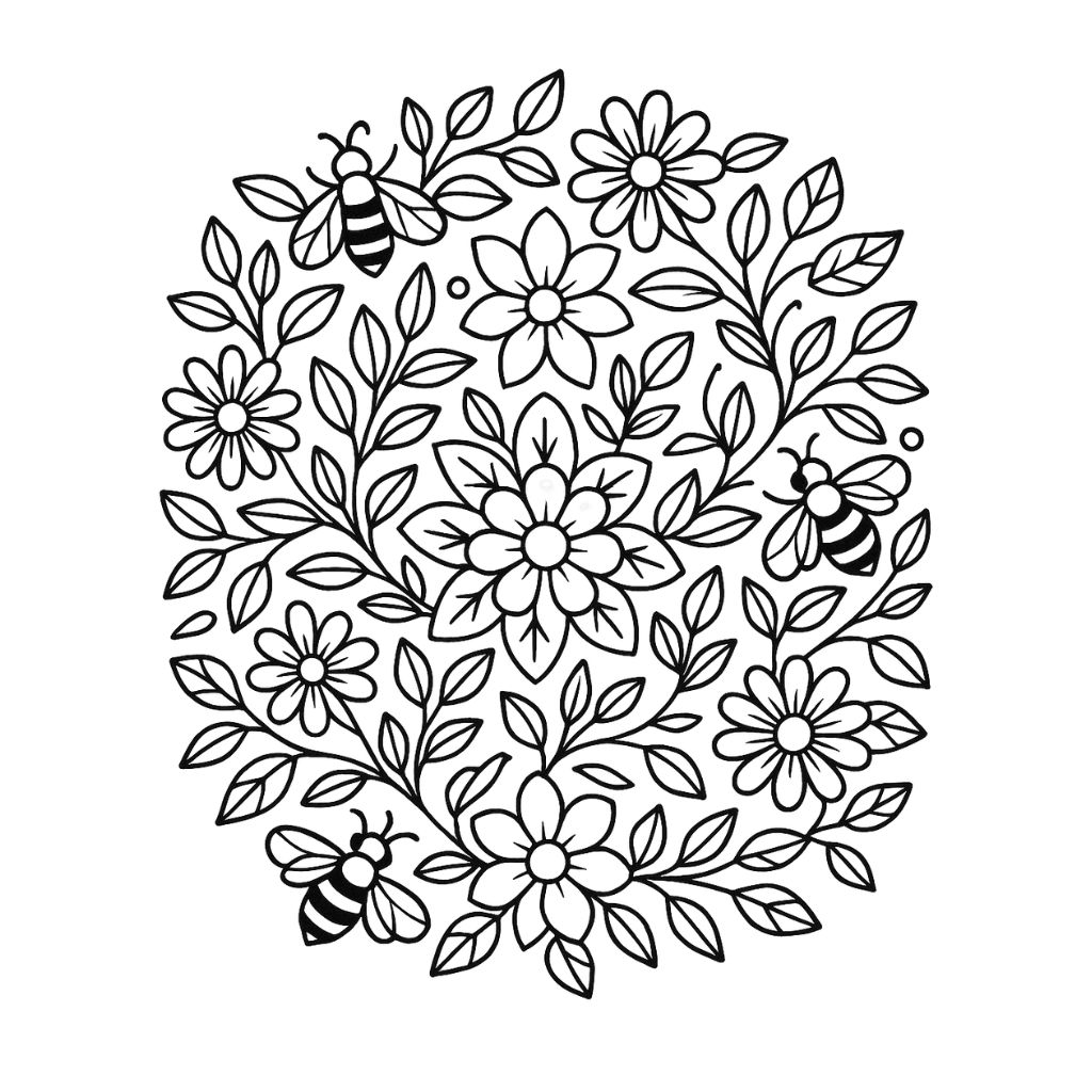 imagens de primavera para colorir